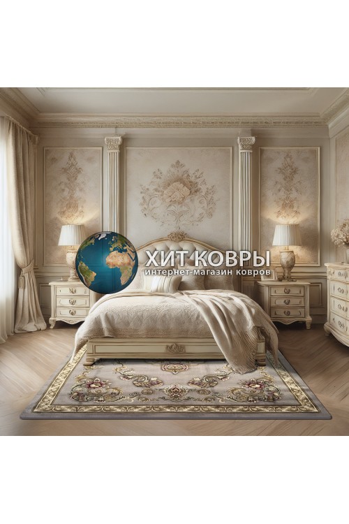 Китайский ковер 002011 Серый